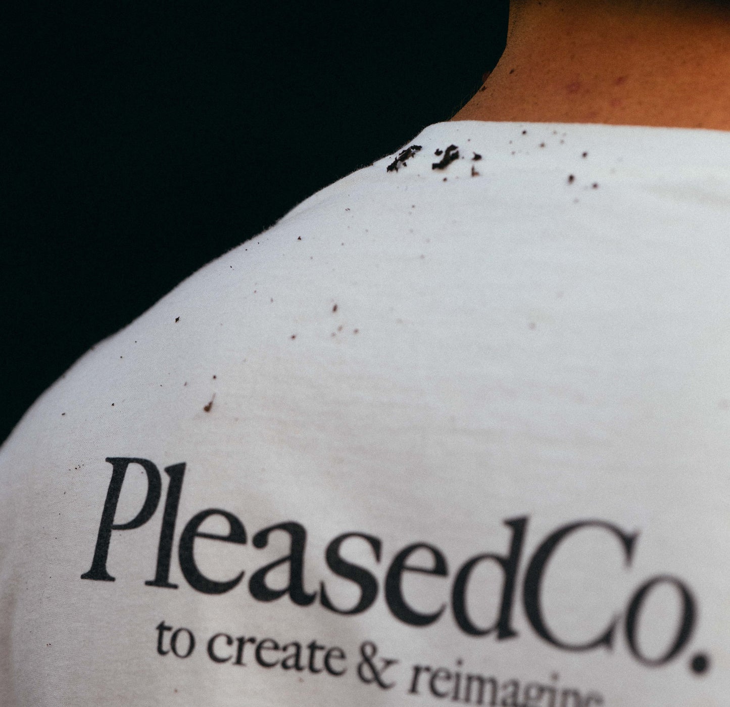 Pleased create Tee white